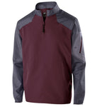 Branded  - Raider Quaterzip - 229155- Carbon/Maroon - Unisex - Adult XL