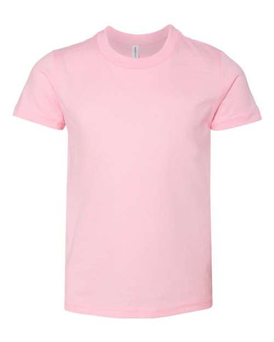 Branded  - Bella Jersey Tee - 3001Y - Pink - Youth S