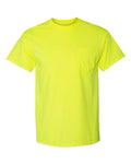 Branded - Gildan DryBlend Pocket T-Shirt - 8300 - Safety Green - Unisex